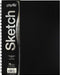 Ucreate Poly Cover Sketch Book, Heavyweight, 9" X 12", Black, 75 Sheets