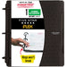 Five Star Flex Hybrid Notebinder, 1" round Rings, Notepocket, Techlock, Black (293280A-WMT22)