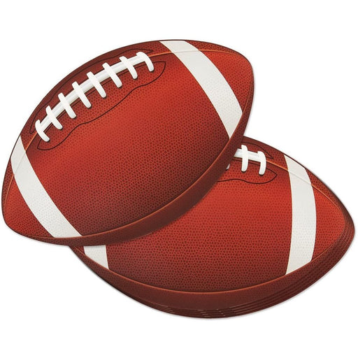 12-Pack Football Cutouts - Football Cutouts for Sports Themed Celebrations, Football Party Decorations, Tailgate Party Supplies, 13 X 8 Inches