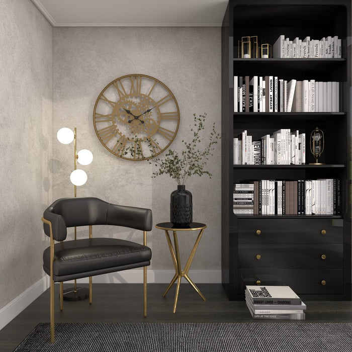 32" Gold Metal Gear Wall Clock