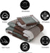 100% Cotton Quilt Set Queen Size, Patchwork Plaid Queen Quilt Bedding Set Bedspreads, Farmhouse Lightweight Comforter Reversible Quilt, Brown/Green Bed Spread for Queen Bed, 3 Pieces