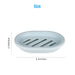 2Pcs Soap Dish with Drain, Soap Holder with Water Tray, Easy Cleaning Soap Saver Dry Stop, Mushy Soap Tray for Shower Bathroom Kitchen, Grey/Green/Blue/Pink