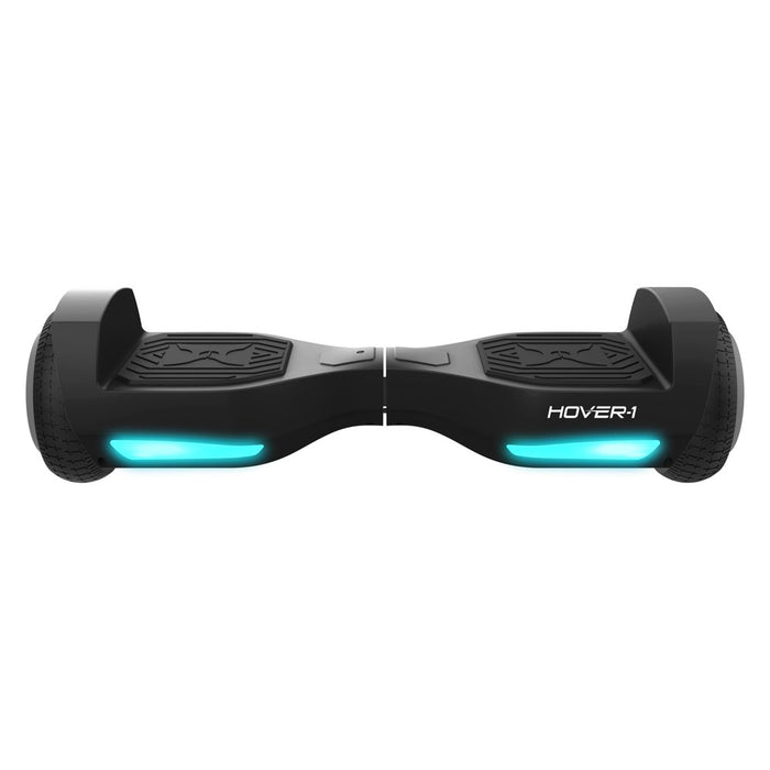 Hover-1 Rebel Kids Hoverboard W/ LED Headlight, 6 M Max Speed, 130 Lbs Max Weight, 3 Miles Max Distance - Black