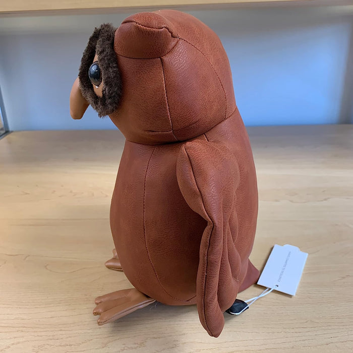 Cute Owl Leather Bookend, Book Holder for Shelves – Weighted Decorative Animal for Home and Office Desk and Shelf | Handcrafted Stuffed Animal Furniture Décor