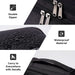 Electronics Organizer,  Electronic Accessories Bag Travel Cable Organizer Three-Layer for Ipad Mini, Kindle, Hard Drives, Cables, Chargers (Three-Layer-Black)