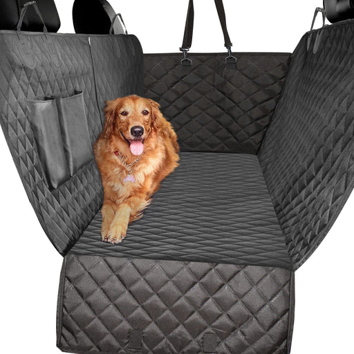 Dog Car Seat Covers, 100% Waterproof Scratch Proof Nonslip Dog Seat Cover, 600D Heavy Duty Seat Cover for Dogs, Dog Car Hammock Pet Seat Cover for Back Seat Car Trucks SUV