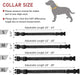 Reflective Dog Collar with Buckle Adjustable Safety Nylon Collars for Small Medium Large Dogs, Black S