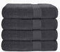 Premium Cotton 4 Pack Bath Towel Set - 100% Pure Cotton - 4 Bath Towels 27X54 - Ideal for Everyday Use - Ultra Soft & Highly Absorbent - Charcoal