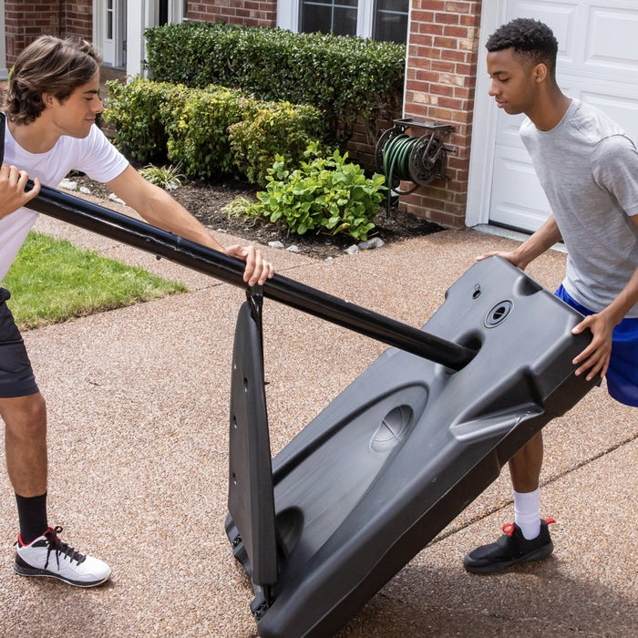 NBA Official 44 In. Portable Basketball System Hoop with Polyethylene Backboard