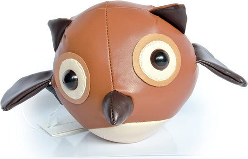 Cute Owl Leather Bookend, Book Holder for Shelves – Decorative Weighted Animal for Home and Office Desk and Shelf | Handcrafted Stuffed Animal Furniture Decor