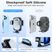 [2023 OVER-THE-TOP Stabiility]  Phone Mount for Car Vent Clip Universal Grey Car Phone Holder Mount Hands-Free Cell Phone Holder for Car Air Vent Clip for Iphone 14 Samsung Note ＆ All Phones