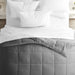 Gray All Season Alternative down Solid Comforter, King/Cal King, by Noble Linens