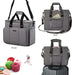 Knitting Bag, Large Yarn Storage Organizer, Crochet Bags and Totes, Yarn Bags for Crocheting, Yarn Holder Case for Knitting Needles, Crochet Hooks, Knitting Accessories, Unfinished Project, Grey.