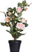 Everyday 21" Indoor Artificial Pink Rose Plant - Lifelife Home or Office Decor - Faux Potted Bush - Maintenance Free