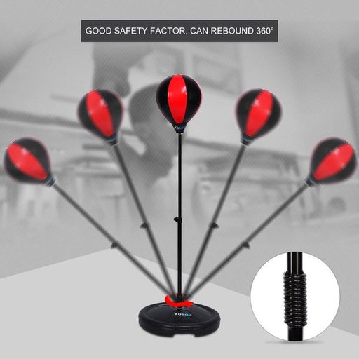 Adjustable Height Kids Teenagers Punching Ball Bag Speed Boxing Sports Set Fighting Game with Gloves Kids Boxing Set