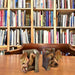 2PCS Funny Dragon Bookends Resin Dragon Statue Book Shelf Organizer Book Ends Figurines for Home Office Shelves Decor
