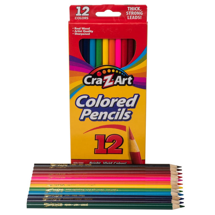 Cra-Z-Art Colored Pencils, 12 Count, Beginner Child to Adult, Ages 4 and Up