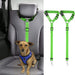 2 Packs Dog Cat Safety Seat Belt Strap Car Headrest Restraint Adjustable Nylon Fabric Dog Restraints Vehicle Seatbelts Harness