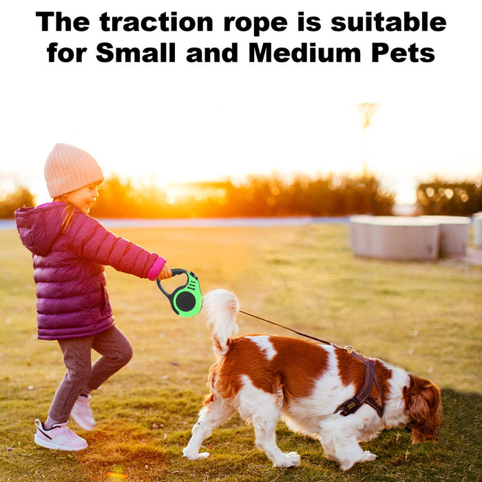 Retractable Dog Leash Pet Walking Leash with -Slip Handle for Small and Medium Pets