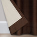 Eclipse Samara Solid Color Blackout Rod Pocket Single Curtain Panel, Espresso, 42 X 54