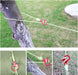 Aluminum Alloy Guyline Cord Adjuster Tent Tensioners Rope Adjuster for Tent Hiking Camping
