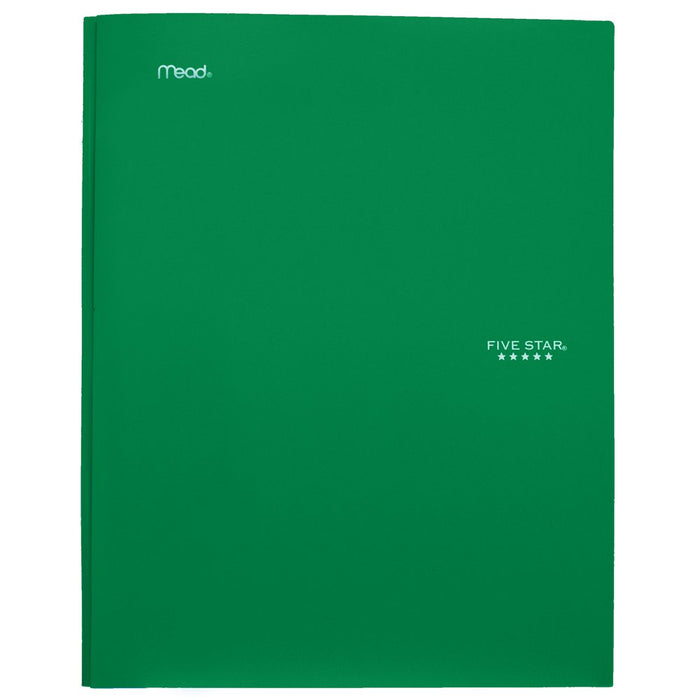 Five Star Stay-Put Pocket & Prong Folder, Assorted Colors (34030)
