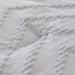 Bedding Comforter Set Queen, Bluish Grey Bedding Chevron Tufted Design, Boho Queen Size Comforter Lightweight and Fluffy,3 Pieces