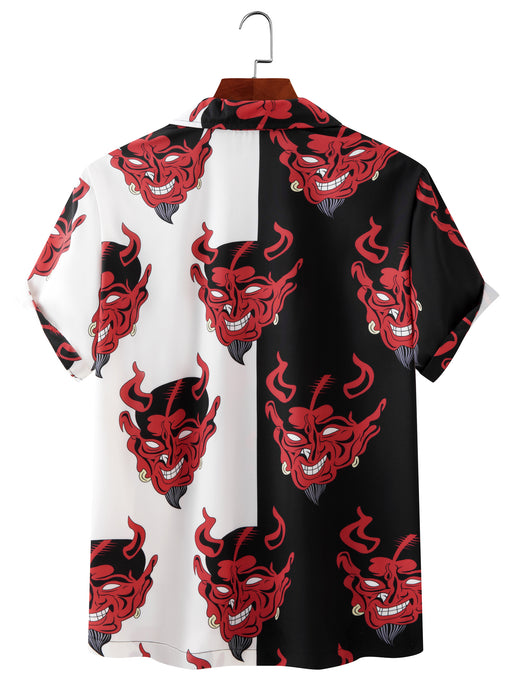 Men'S Clothing Demon Print Tshirt Winning Products