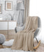 Cotton Waffle Blanket 300 GSM (Khaki - 90X108 Inches) Soft Lightweight Breathable Bed Blanket King Size Layering Any Bed for All Season