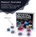 7 Crystal Growing Science Experimental Kit with Display Cases - Easy DIY STEM Toy Lab Experiment Specimens, Educational Gift for Kids, Teens, Boys & Girls