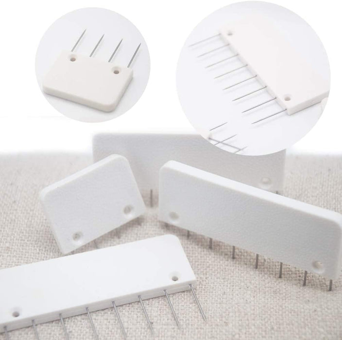 Knit Blockers & Pin Kit,Knit Blocking Combs – Set of 25 Combs for Blocking Knitting, Crochet, Lace or Needlework Projects – Extra 100 T-Pins – for Use with Blocking Mats for Knitting Mat…