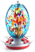 Hummingbird Feeder for Outdoors Hanging, Blown Glass Hummingbird Feeders, Unique Hummingbird Gifts for Women, Containing Ant Moat, 27 Ounces, Blue Fireworks