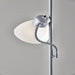 Mainstays 72'' Combo Floor Lamp with Adjustable Reading Lamp, Silver, Metal Material