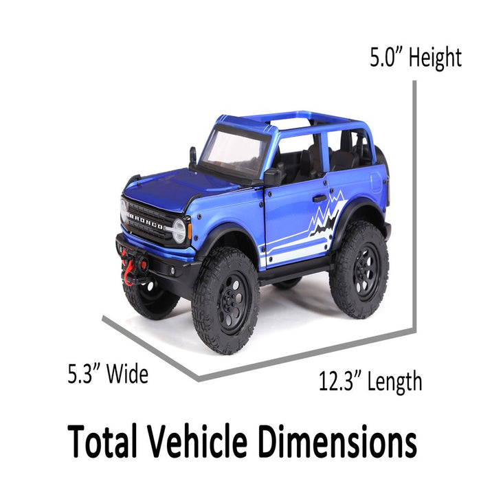 Adventure Force Metal Vehicle Deluxe Play Set Bronco Truck, ATV, Bike, Child Ages 3 and Up