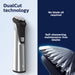 Multigroom Series 7000 23 Piece Mens Grooming Kit, Trimmer for Beard, Head, Body, and Face - No Blade Oil Needed, MG7750/49