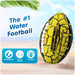 Wave Runner Grip It Waterproof Football- Size 9.25 In. with Sure-Grip Technology, Let'S Play Football in the Water! Deflated with Pump (Random Color)