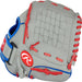 2022 Players Series Baseball Glove Mitts, Gray, Blue and Red, 11.5 In., Right Hand Throw