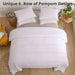 White Boho King Size Comforter Set, Striped Cute Pom Pom Bedding Bedspread 3 Pieces(1 Aesthetic Pom Comforter +2 Pillowcases) Soft Cozy Fluffy Farmhouse Shabby King Bedding Set All Season