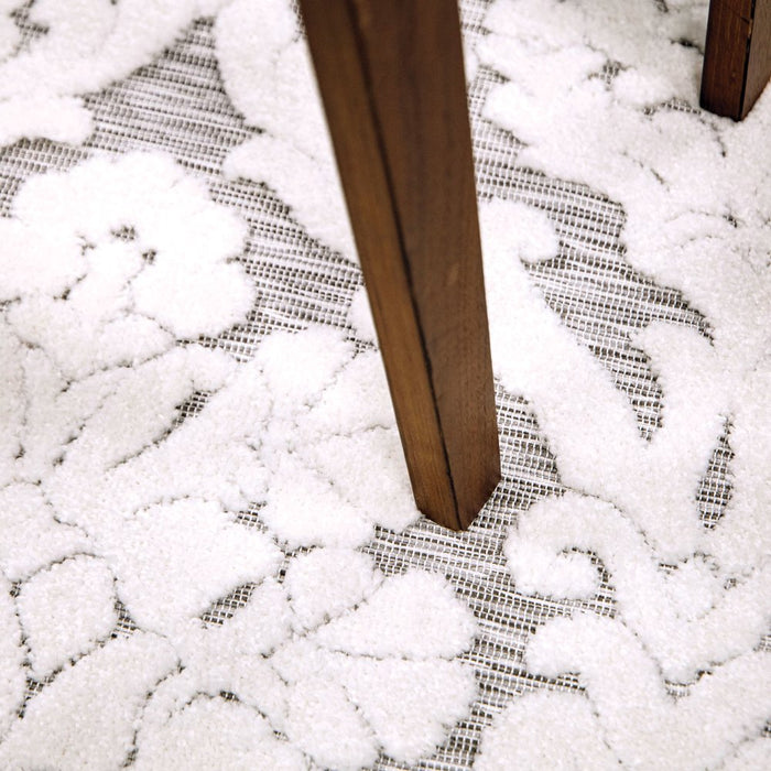 My Texas House Charlotte, Transitional, Damask, Woven Area Rug, 5'2" X 7'6"