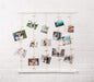 DII Clothesline Collage, Photo Display Collection, Rustic White, 26X29.75"