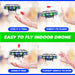 Scoot LED Hand Operated Drone for Kids or Adults - Hands Free Motion Sensor Mini Drone, Easy Indoor Small UFO Toy Flying Ball Drone Toy for Boys and Girls (Green/Blue)