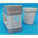 Single Cup Toothbrush Toothpaste Stand Holder Bathroom Storage Organizer Plastic