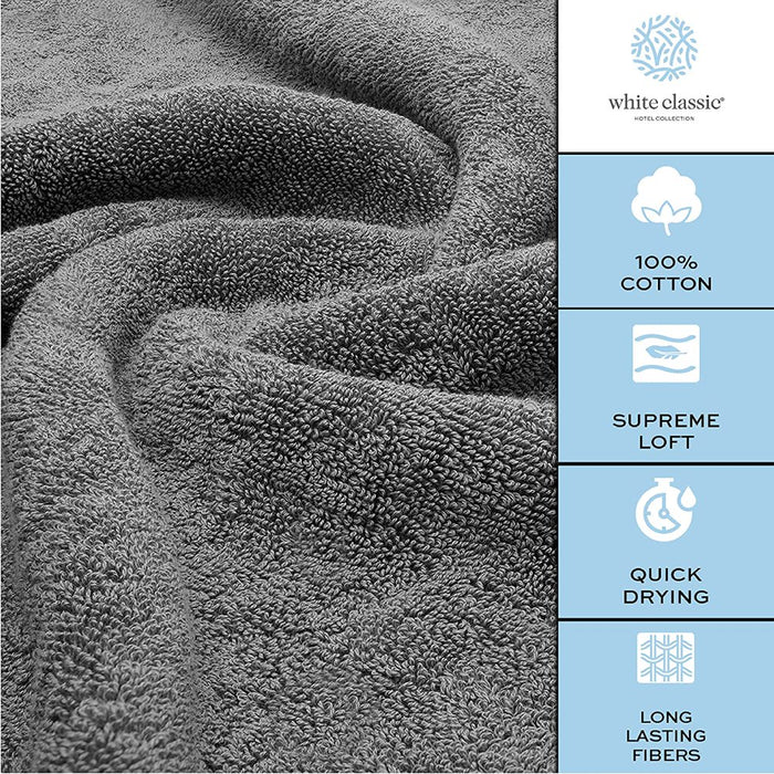 Luxury Bath Sheet Towels Extra Large 35X70 Inch | 2 Pack, Grey