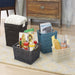 Whitmor Rattique® Storage Tote Baskets - Set of 3 - Black