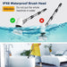 Electric Spin Scrubber, Cordless Cleaning Brush Tub Tile Scrubber for Home, 8 Replaceable Brush Heads, 90Mins Work Time 3 Adjustable Handle 2 Adjustable Speeds for Bathroom Shower Bathtub Glass Car