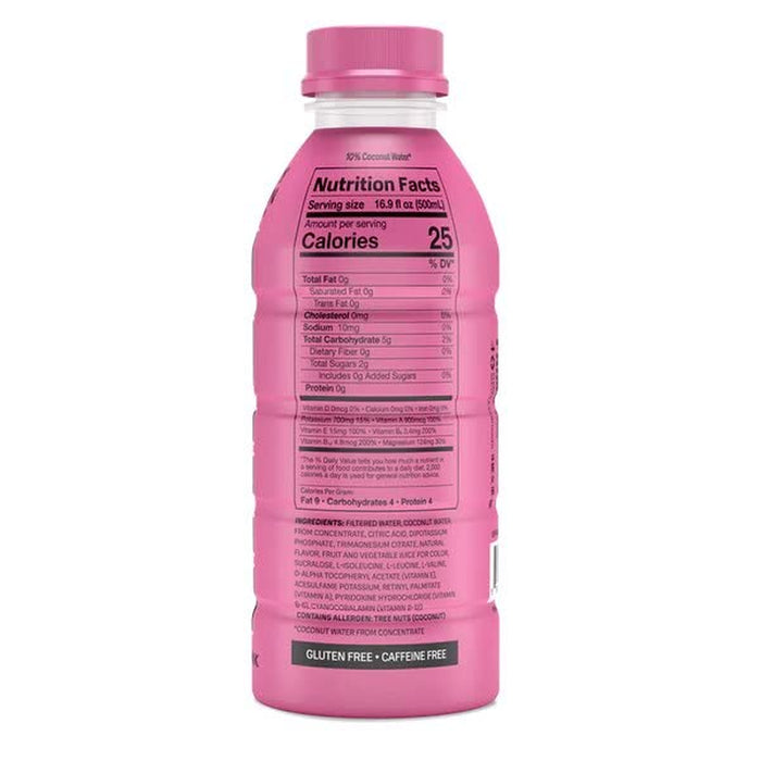 Drink Sports Beverage "Strawberry Watermelon," Naturally Flavored, 10% Coconut Water, 250Mg Bcaas, B Vitamins, Antioxidants, 834Mg Electrolytes, Only 20 Calories per 16.9 Fl Oz Bottle (Pack of 12)