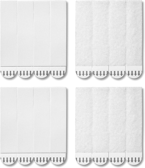 28-Pairs(56 Strips) Large Picture Hanging Strips Heavy Duty, Removable Hook and Loop Tape, Picture Hanger Damage Free, Adhesive Strips for Frame Hanging and Christmas Decorations