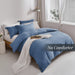Super Soft Duvet Cover - 100% Washed Microfiber Light Denim Comforter Cover Set 3 Pieces Queen Size Bedding Set with Zipper Closure & Corner Ties