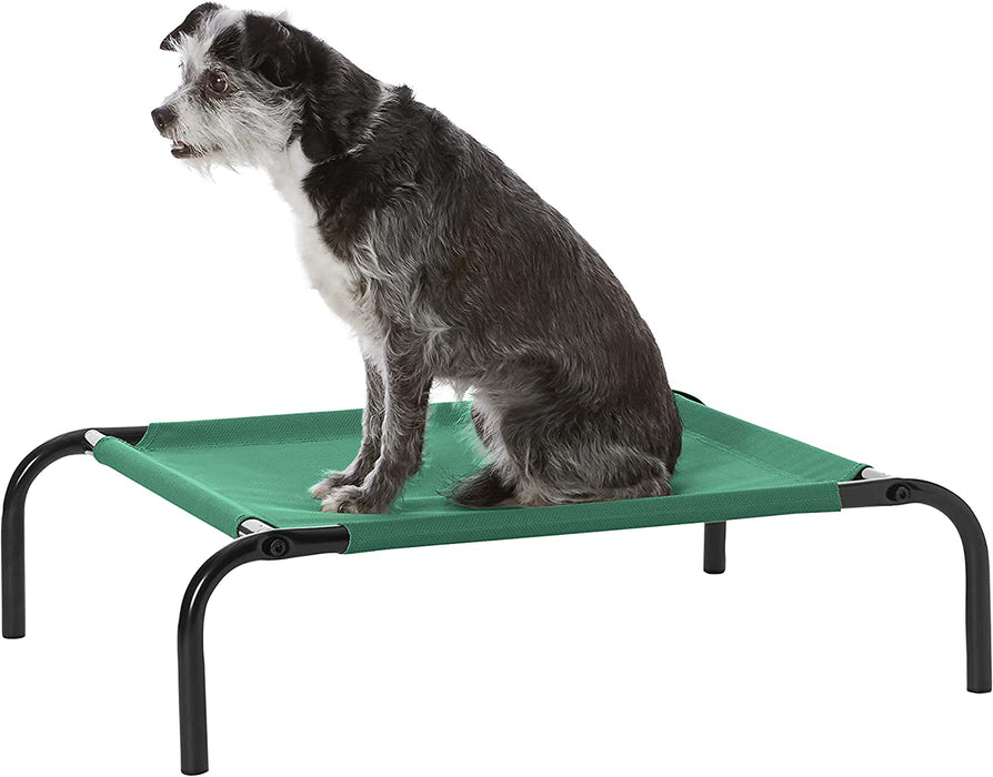 Cooling Elevated Dog Bed with Metal Frame, Large, 51 X 31 X 8 Inches, Grey