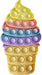 Push Pop It Popsicle Cone – Ice Cream Sensory Silicone Fidget Toys – Stress Relief, Autism & Anti-Anxiety – Flexible, Odorless & Easy to Play - Perfect for Elderly, Adults & Kids | Colorful